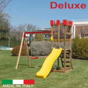 Torre Singola Deluxe con altalena con n.1 sedile libero