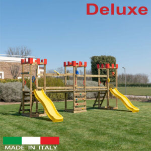 Struttura a n.3 torri Deluxe con n.2 ponti di collegamento + n.2 scivoli