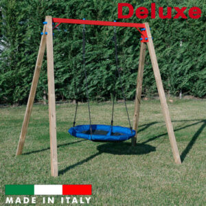 Altalena con un cesto in telo impermeabile deluxe