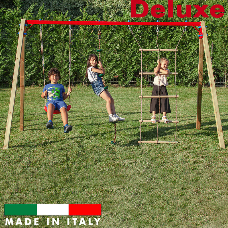 Altalena tripla con accessori