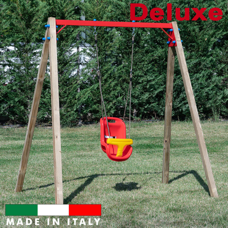 Altalena con un sedile a gabbia deluxe