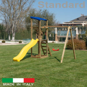 Torre Singola Standard con tetto + altalena con n.1 sedile libero