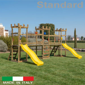 Struttura a n.3 torri Standard con n.2 ponti di collegamento + n.2 scivoli