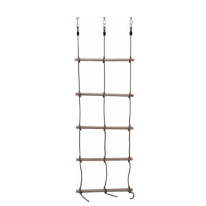 Scala in corda doppia con pioli in legno