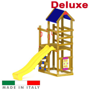 Torre doppia con tetto arrampicata e gioco tris deluxe